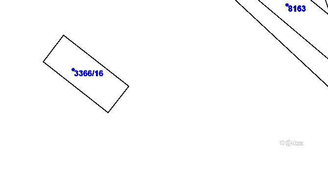 Parcela st. 3366/78 v KÚ Šardice, Katastrální mapa