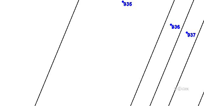 Parcela st. 536/42 v KÚ Šarovy, Katastrální mapa