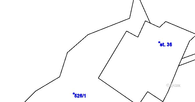 Parcela st. 528 v KÚ Strnadice, Katastrální mapa