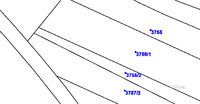 Parcela st. 1004/7 v KÚ Šebetov, Katastrální mapa