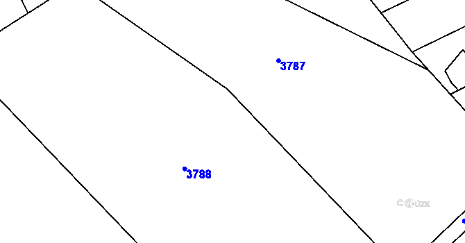 Parcela st. 1004/17 v KÚ Šebetov, Katastrální mapa