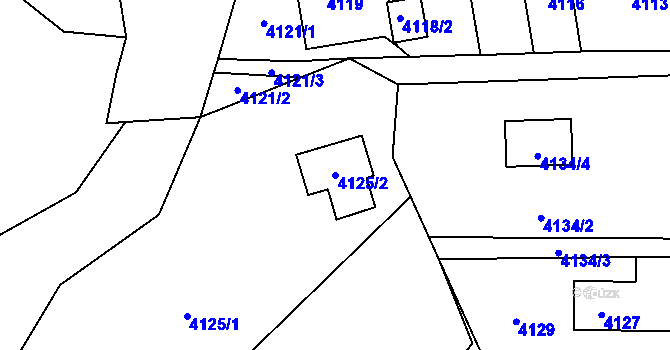 Parcela st. 4125/2 v KÚ Šenov u Ostravy, Katastrální mapa