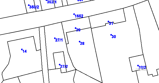Parcela st. 28 v KÚ Šilheřovice, Katastrální mapa