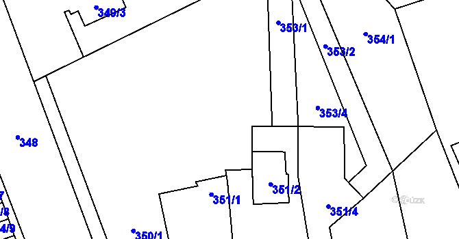 Parcela st. 353/3 v KÚ Šilheřovice, Katastrální mapa