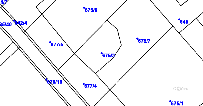 Parcela st. 675/3 v KÚ Šilheřovice, Katastrální mapa