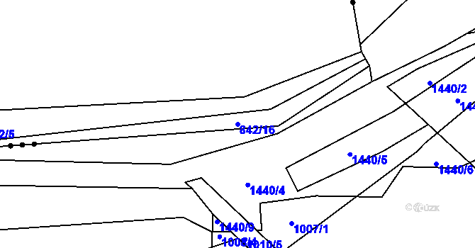 Parcela st. 842/16 v KÚ Skrbovice, Katastrální mapa