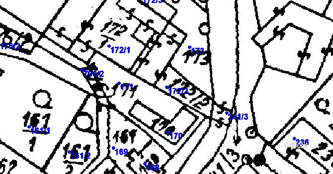 Parcela st. 172/2 v KÚ Šišma, Katastrální mapa