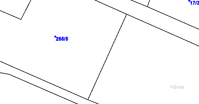 Parcela st. 265/4 v KÚ Šišma, Katastrální mapa