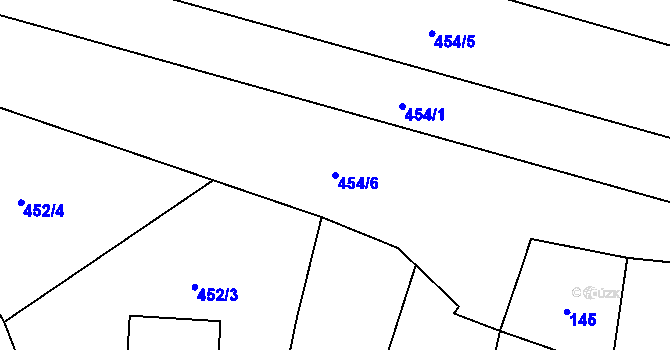 Parcela st. 454/6 v KÚ Šišma, Katastrální mapa