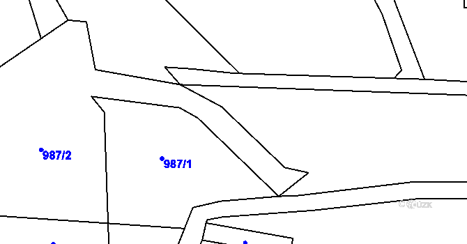 Parcela st. 539/3 v KÚ Šišma, Katastrální mapa