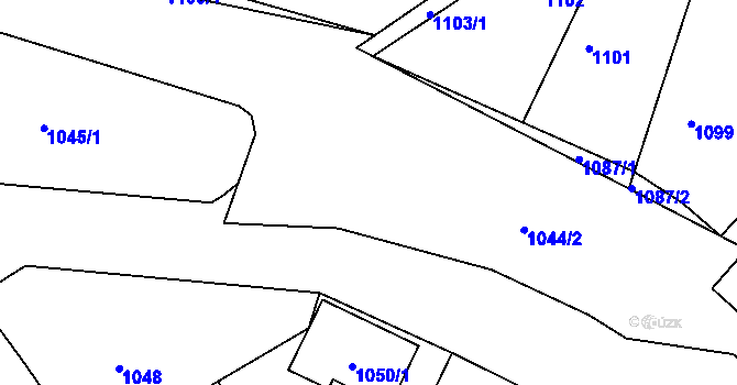 Parcela st. 1044/5 v KÚ Šitbořice, Katastrální mapa