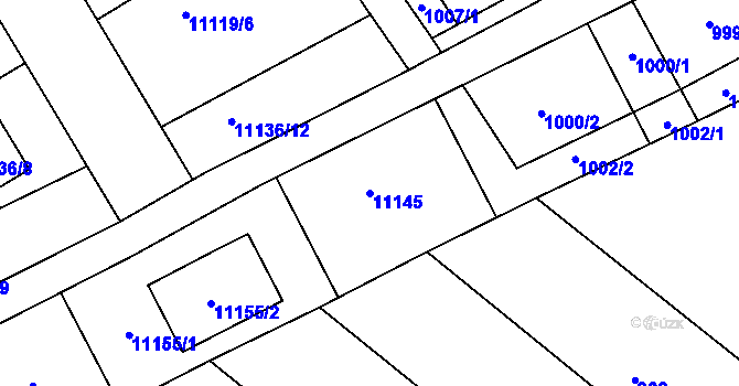 Parcela st. 11145 v KÚ Šitbořice, Katastrální mapa