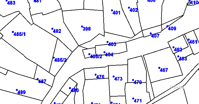 Parcela st. 405/1 v KÚ Šitbořice, Katastrální mapa
