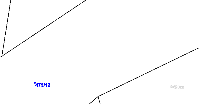 Parcela st. 475/25 v KÚ Škrdlovice, Katastrální mapa