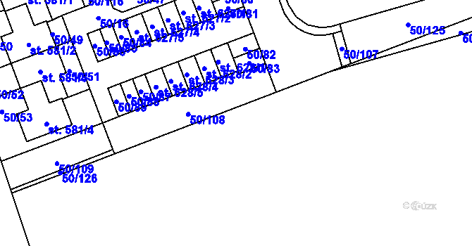 Parcela st. 278 v KÚ Škvorec, Katastrální mapa