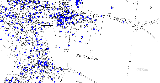 Parcela st. 320/14 v KÚ Škvořetice, Katastrální mapa