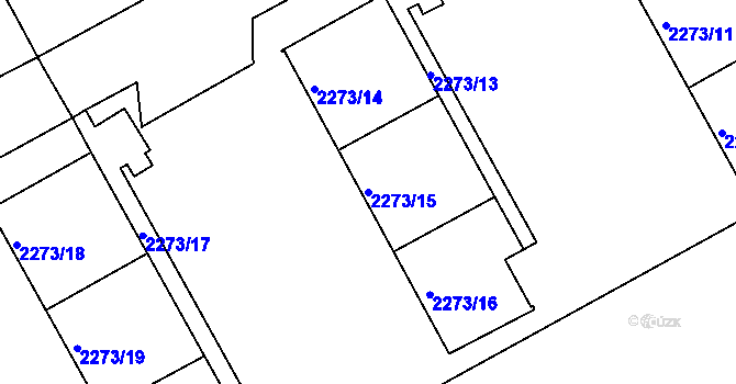 Parcela st. 2273/15 v KÚ Šluknov, Katastrální mapa