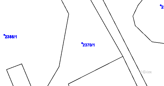 Parcela st. 2370/1 v KÚ Šluknov, Katastrální mapa