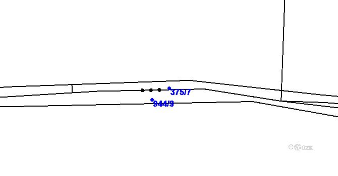 Parcela st. 375/7 v KÚ Šonov u Nového Města nad Metují, Katastrální mapa