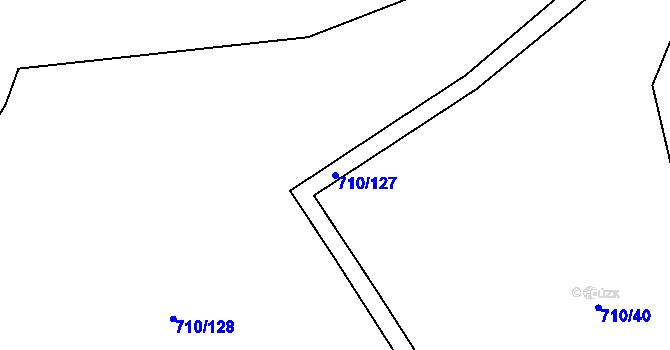 Parcela st. 710/127 v KÚ Bedřichov v Krkonoších, Katastrální mapa