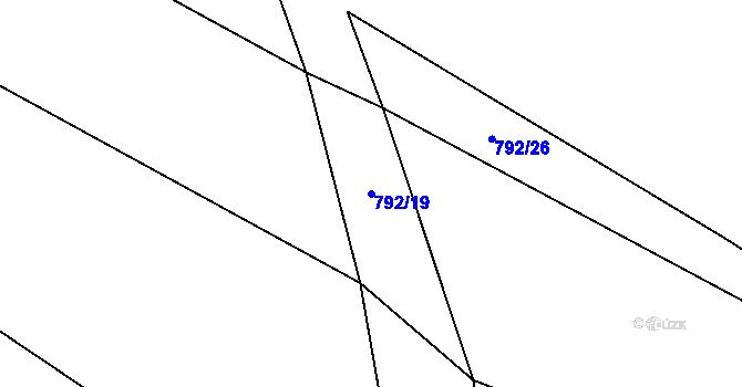 Parcela st. 792/19 v KÚ Bedřichov v Krkonoších, Katastrální mapa