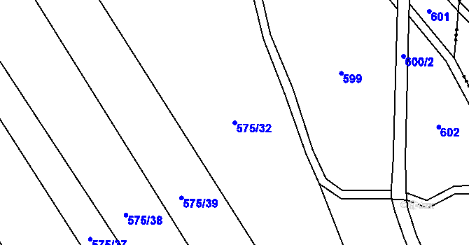 Parcela st. 575/32 v KÚ Štáblovice, Katastrální mapa
