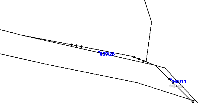 Parcela st. 639/26 v KÚ Štáblovice, Katastrální mapa
