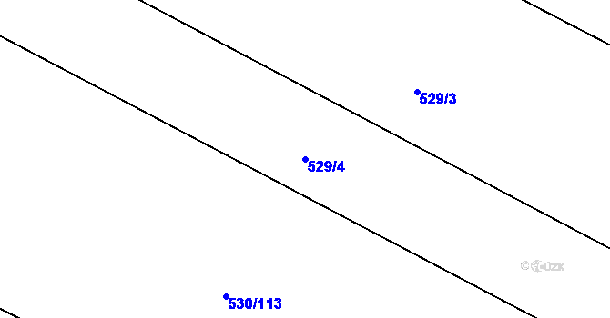 Parcela st. 529/4 v KÚ Šťáhlavy, Katastrální mapa