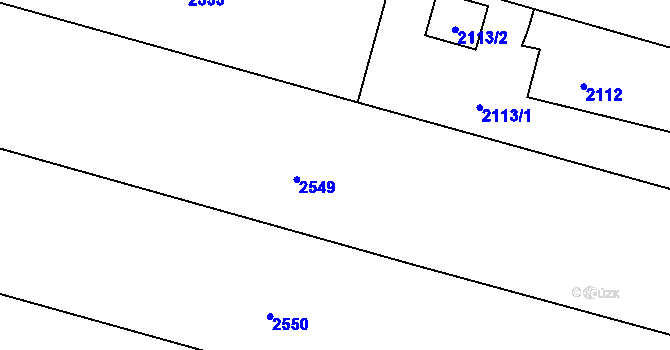 Parcela st. 2109/4 v KÚ Štěpánkovice, Katastrální mapa
