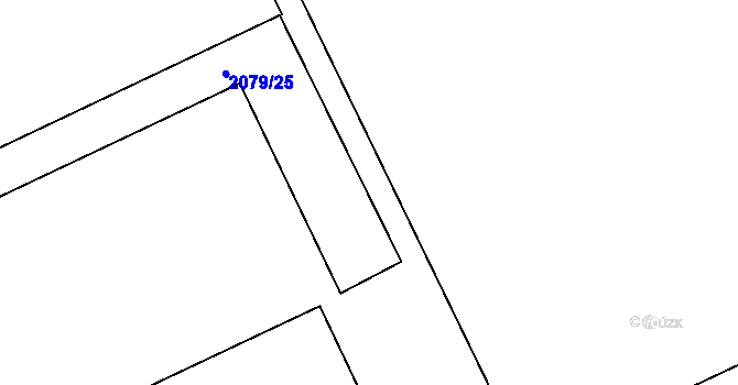 Parcela st. 2079/26 v KÚ Štětí I, Katastrální mapa