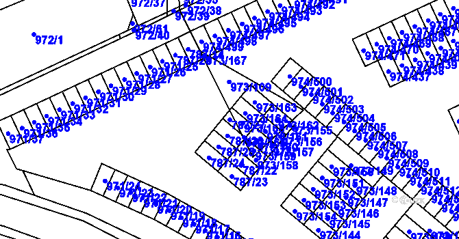 Parcela st. 787/27 v KÚ Štětí I, Katastrální mapa