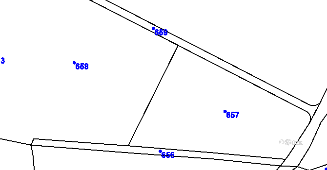 Parcela st. 379/9 v KÚ Štikov, Katastrální mapa