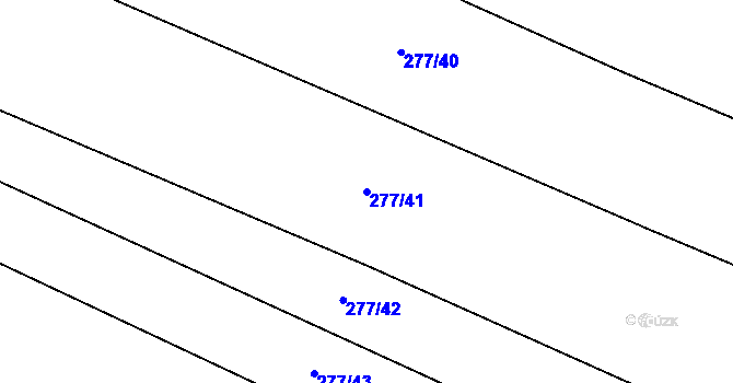 Parcela st. 277/41 v KÚ Štipoklasy, Katastrální mapa