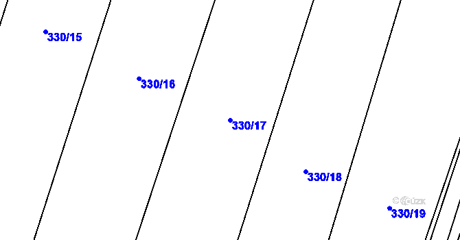Parcela st. 330/17 v KÚ Štipoklasy, Katastrální mapa