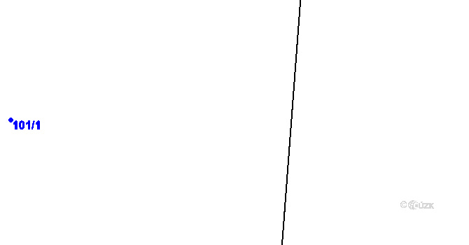 Parcela st. 101/3 v KÚ Svinná u Štítar, Katastrální mapa
