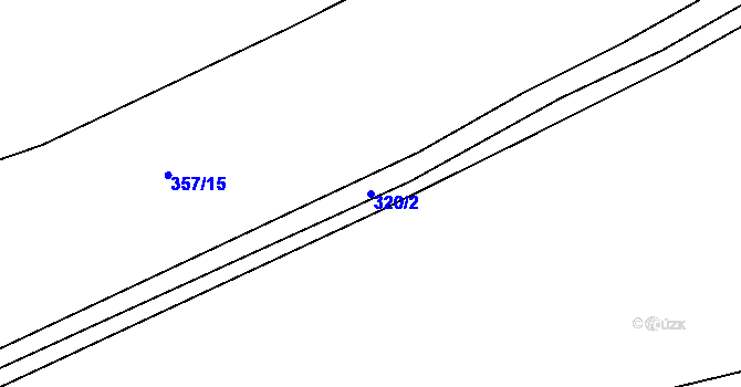 Parcela st. 320/2 v KÚ Štítary nad Radbuzou, Katastrální mapa