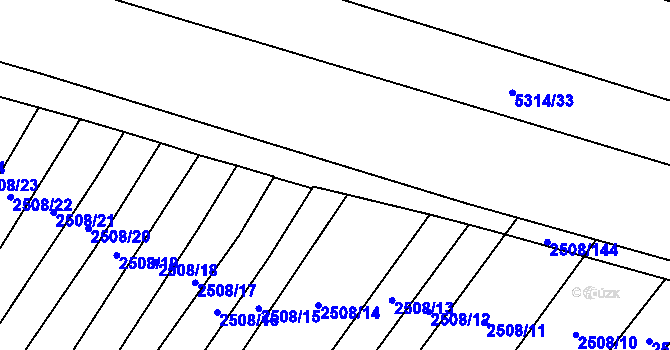Parcela st. 2508/148 v KÚ Štítná nad Vláří, Katastrální mapa
