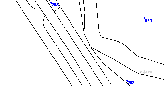 Parcela st. 64/5 v KÚ Štíty Hamerské, Katastrální mapa