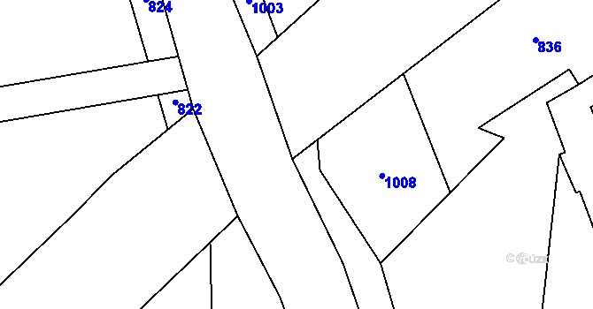 Parcela st. 182/5 v KÚ Štíty Hamerské, Katastrální mapa