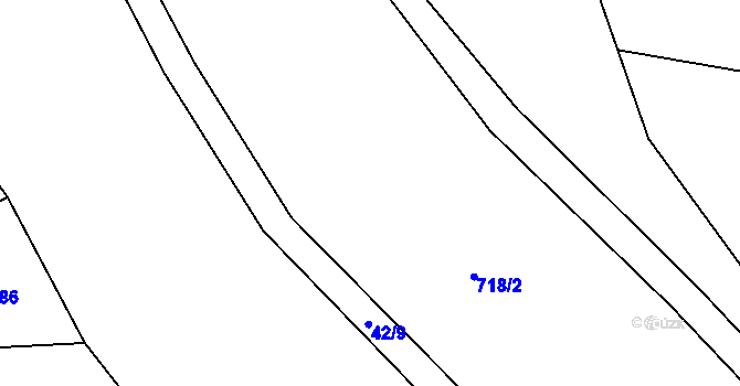 Parcela st. 718/20 v KÚ Studénka u Štoků, Katastrální mapa