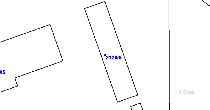 Parcela st. 2128/6 v KÚ Štramberk, Katastrální mapa