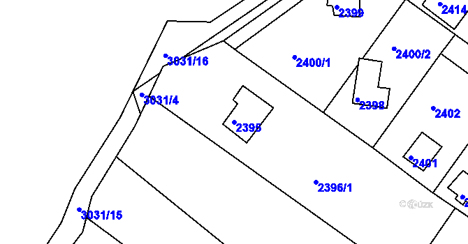 Parcela st. 2395 v KÚ Štramberk, Katastrální mapa