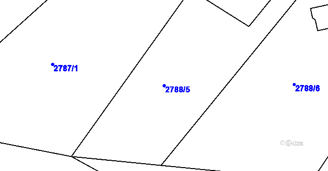 Parcela st. 2788/5 v KÚ Štramberk, Katastrální mapa