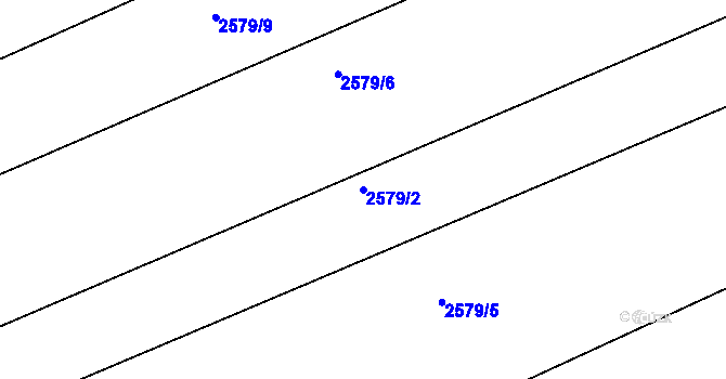 Parcela st. 2579/2 v KÚ Štramberk, Katastrální mapa