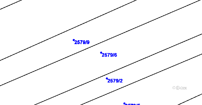 Parcela st. 2579/6 v KÚ Štramberk, Katastrální mapa