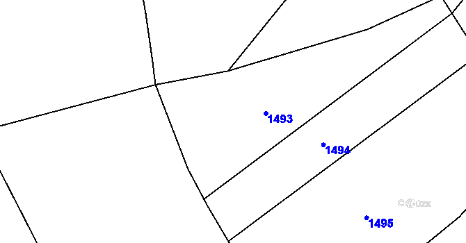 Parcela st. 676/5 v KÚ Buk pod Boubínem, Katastrální mapa