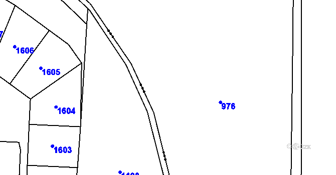 Parcela st. 205 v KÚ Šumavské Hoštice, Katastrální mapa