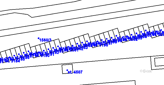 Parcela st. 2565 v KÚ Šumperk, Katastrální mapa