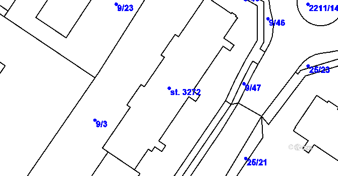 Parcela st. 3272 v KÚ Šumperk, Katastrální mapa