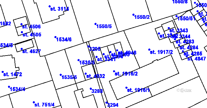 Parcela st. 3294 v KÚ Šumperk, Katastrální mapa